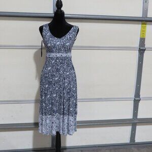 BOGO Charter Club Petite Floral Sleeveless Floral Dress Black & White 2P 2